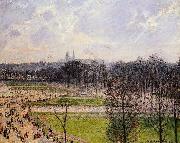 Camille Pissarro Tuileries Gardens Winter Afternoon oil painting on canvas